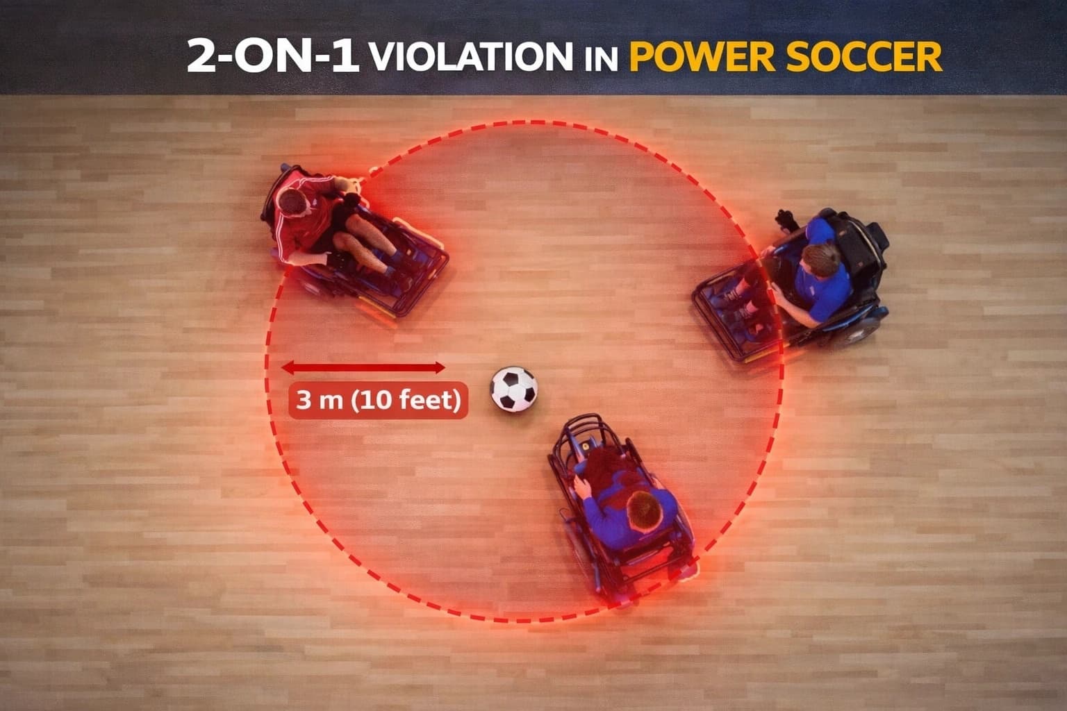 2-on-1 Violations in Power Soccer